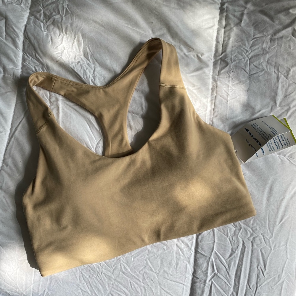 Beige Old Navy Medium Support Sports Bra